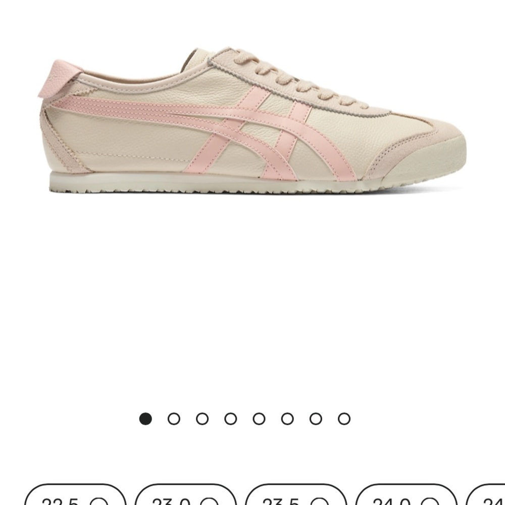 H&M Pink and Cream Sneakers with Suede Upper and Retro Design